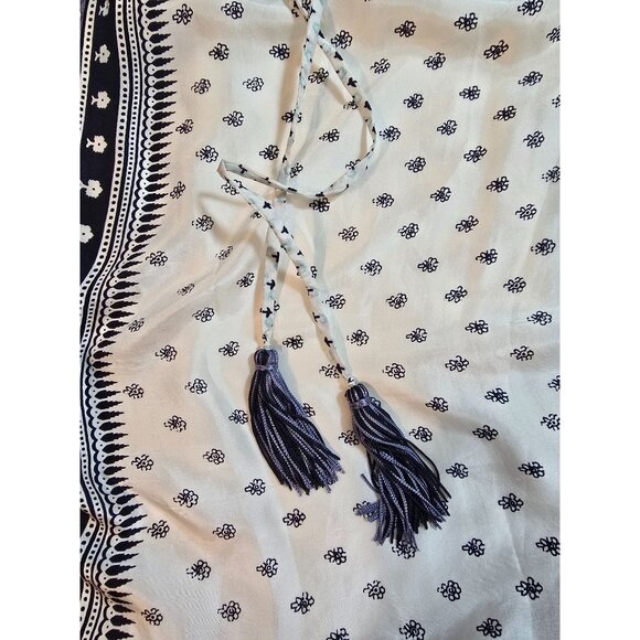 Calypso St. Barth Strapless Silk ‎ Maxi Dress Blue Paisley Print Silk Size M - Picture 10 of 15